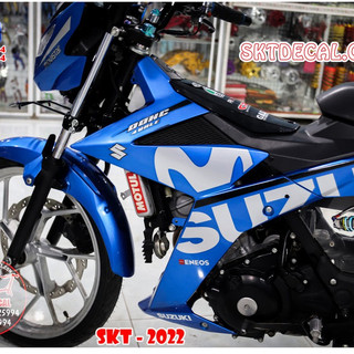 tem rời satria movistar xanh trắng