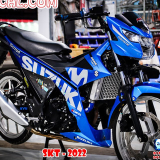 tem rời satria movistar xanh trắng