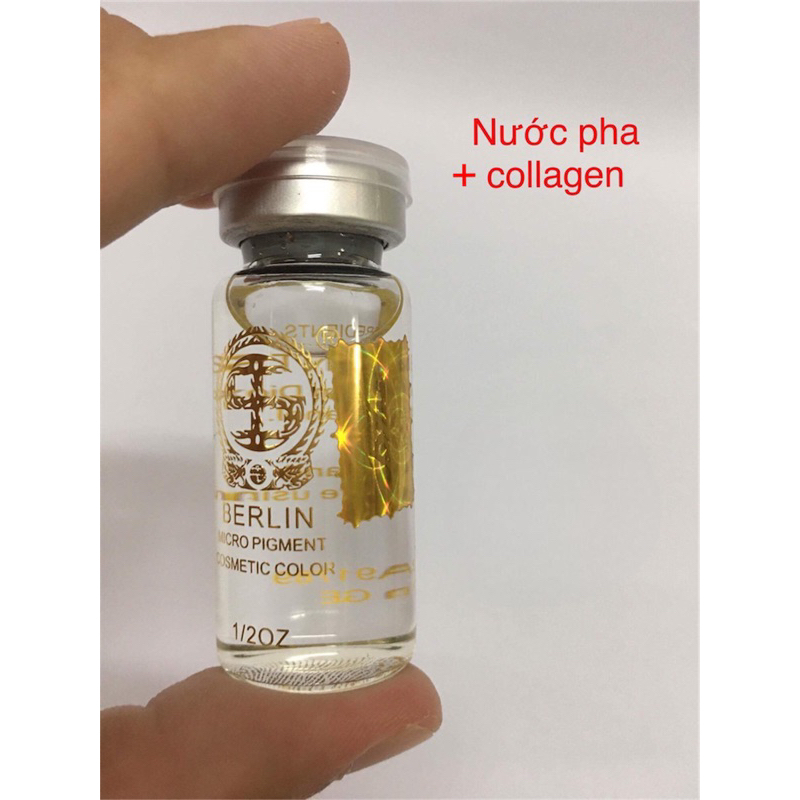Nước pha mực phun xăm, collagen bóng môi