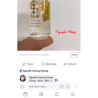 Nước pha mực phun xăm, collagen bóng môi