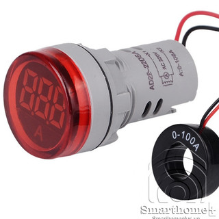 Đèn Báo Dòng Điện AC 100A Tủ Điện Phi 22 A22-AC