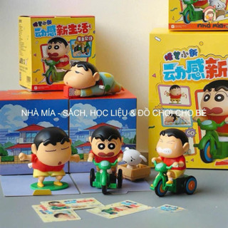 [Full box] Blind box shin cậu bé bút chì sét 4 bé, unbox mô hình shin cậu bé bút chì đồ chơi vô tri trưng bày