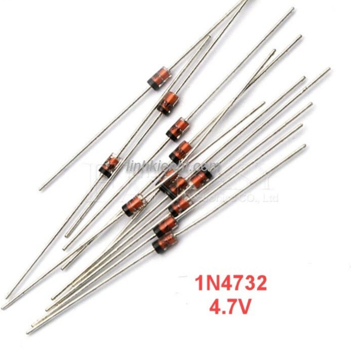 100 con Đi ốt zener 4.7V 1N4732A 1W DO-41