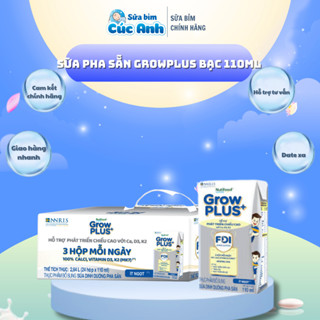 Sữa hộp pha sẵn Grow plus bạc 110ml