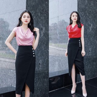 -❣️FREESHIP❣️ÁO CỔ ĐỔ SIÊU HOT NANA