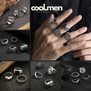 Combo Nhẫn Tintan Không Gỉ Basic Nhiều Mẫu Nam Nữ Thời Trang Đơn Giản Coolmen Bộ Nhẫn Phong Cách Hàn Quốc Unisex Coolmen