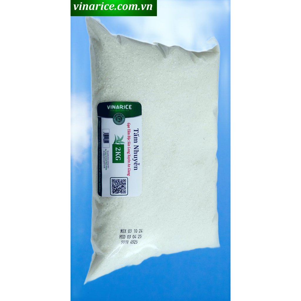 Gạo Tấm Nhuyễn - túi ép 2kg - đặc sản cơm tấm Long Xuyên An Giang thơm ngon lạ miệng