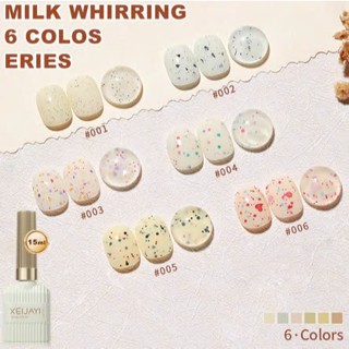 Sơn GEL ngũ cốc tone Hàn XEIJIAYI 6 màu lọ 15ml xinh xắn MÃ T61-T66