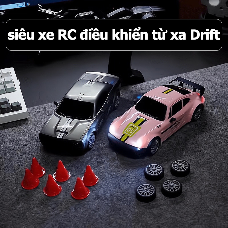 Xe ô tô điều khiển từ xa Drift RC tốc độ cao pin sạc cao cấp giá rẻ, đồ chơi ô tô điều khiển từ xa  BOBIKIDS OT37