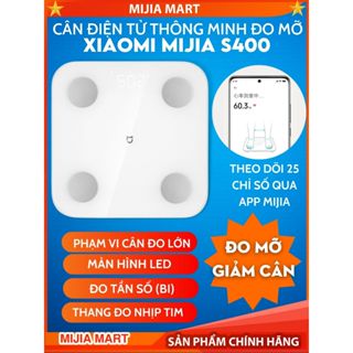 Cân điện tử thông minh đo mỡ, giảm cân Xiaomi Mijia S400, cân sức khỏe điện tử kết nối APP Mijia