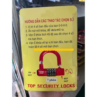 Khóa Số Chữ U Số Tự Chọn Hàng Cty Yeti - Antehle - Schonce - Vương Niêm