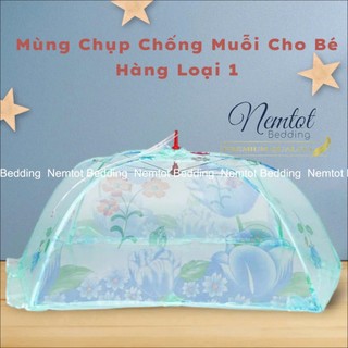 🌙SIÊU RẺ🌙 Mùng Chụp Cho Trẻ Em Chống Muỗi, Màn Chụp Cho Bé Voan Thái Loại 1 Dễ Dùng _ Nemtot Bedding