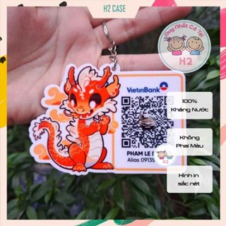 Móc khoá Mica in mã QR Code, in hình 2 mặt theo yêu cầu