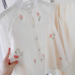 Set Đầm gấm cổ tàu