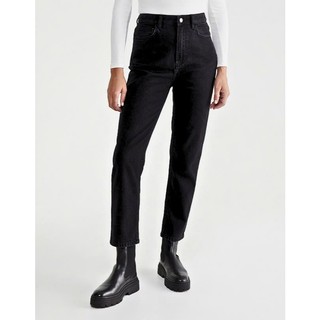  Quần Jean Nữ REDE Baggy Jeans M-071 Lưng Cao Màu Đen Vải Mềm Mịn Ống Ôm Vừa Tôn Dáng 