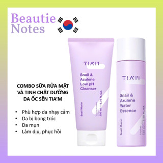   Có mini-Sẵn hỏa tốc  Sữa rửa mặt ốc sên Tiam tím và tinh chất ốc sên HCT 