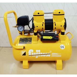  Máy nén khí Fujiwa 25L không dầu tốc nhanh tặng kèm dây Pu6m và nối bi 