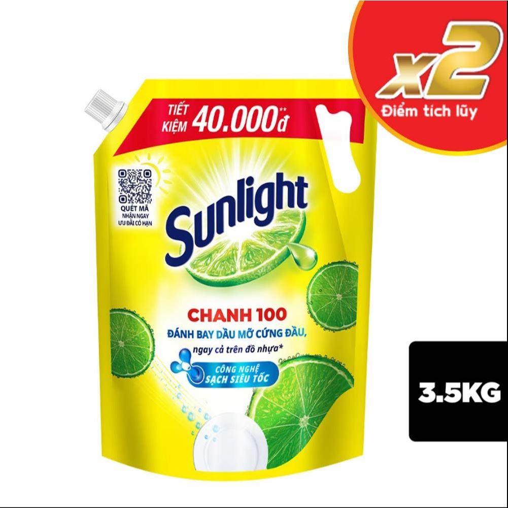 Nước rửa chén Sunlight chanh 100 đủ size