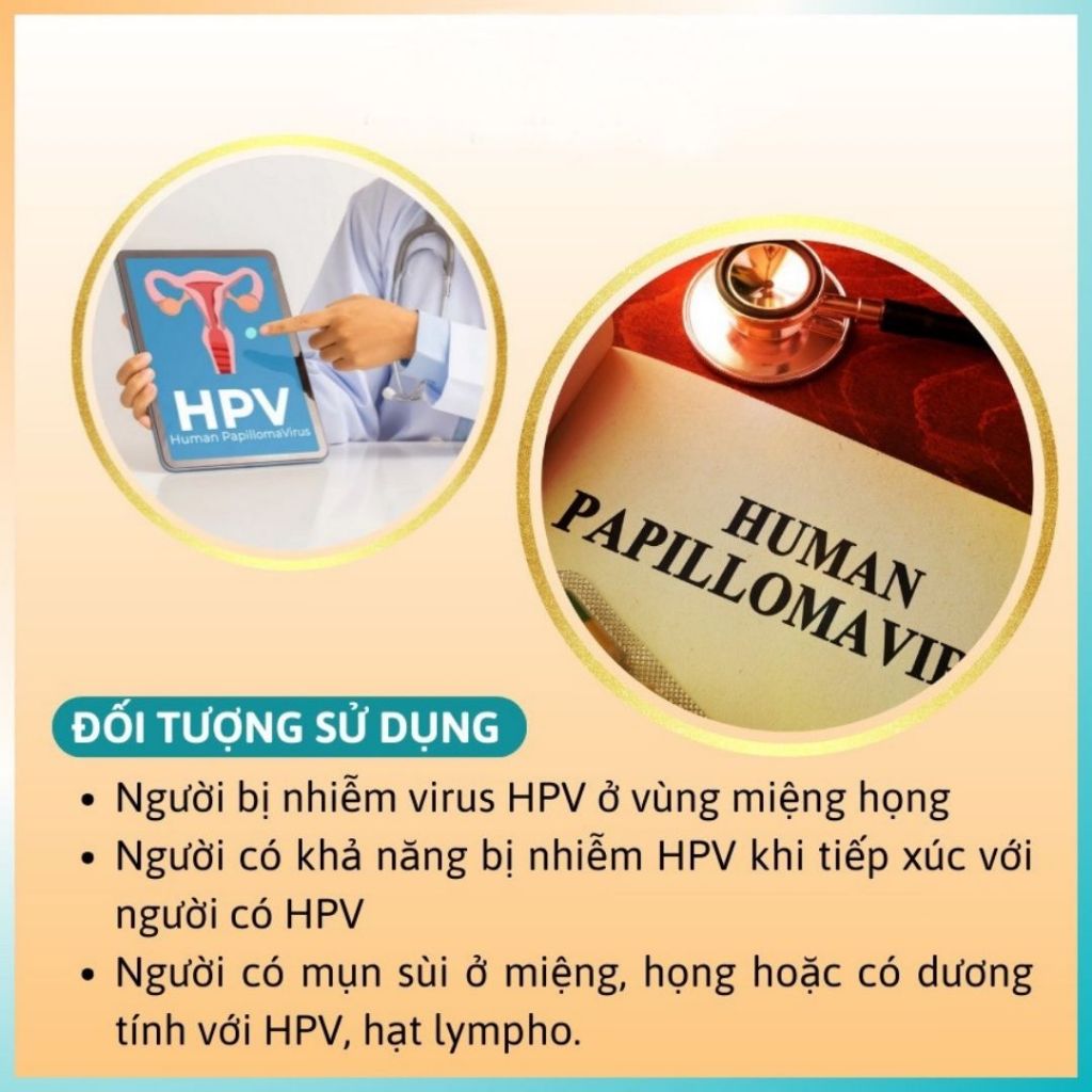 Nước súc miệng súc họng Hupavir Giảm sùi, ngăn ngừa và hỗ trợ đào thải HPV Sùi Mào Gà (che tên)