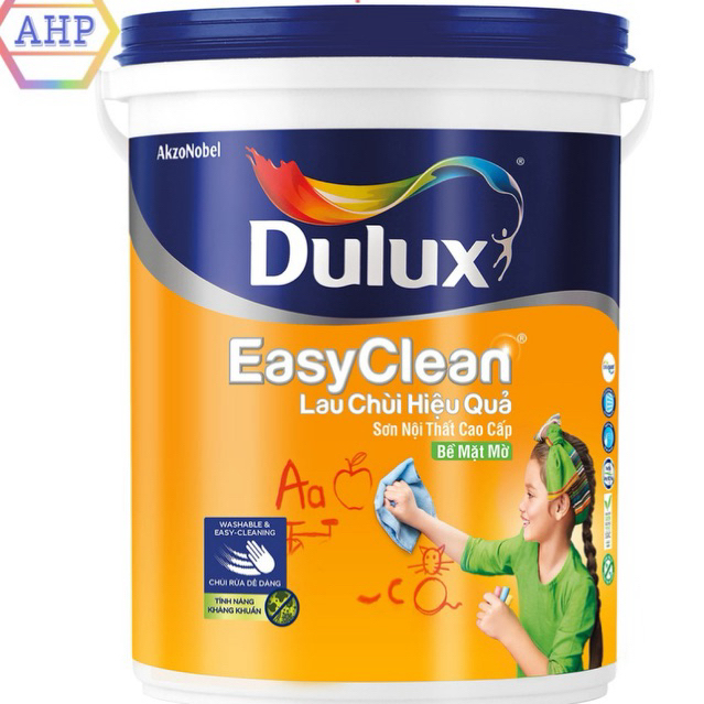 Sơn nước DULUX nội thất lau chùi hiệu quả bề mặt mờ 1L - CAM KẾT CHÍNH HÃNG
