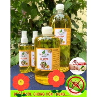 500ML - Tinh dầu sả JAVA đậm đặc ,thơm lừng đuổi muỗi, kiến và côn trùng - HOALINH ( Chai trong)