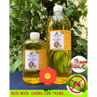 500ML - Tinh dầu sả JAVA đậm đặc ,thơm lừng đuổi muỗi, kiến và côn trùng - HOALINH ( Chai trong)