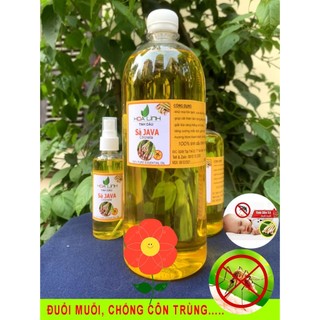 Tinh dầu sả Java đậm đặc ,thơm lừng đuổi muỗi, kiến và côn trùng - HOA LINH (  Chai trong) -TẶNG VỎ CHAI NHỰA XỊT