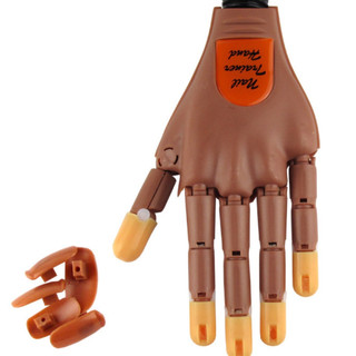 Bàn tay giả học nail có khớp tập làm móng