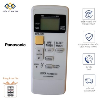 Điều khiển quạt trần Pa_na_so_nic-Quạt Pa_na_so_nic 5 cánh F-56 F-60 F-70 F-8 F-409- Hàng tốt-Tặng kèm pin