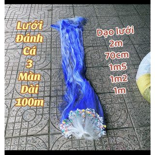 Lưới 3 màn, lưới đánh bắt cá Thái Lan dài 100m và 50m, cao có 2m- 1,5m - 1,2m -1m..  Câu Cá Đi Câu Fishing