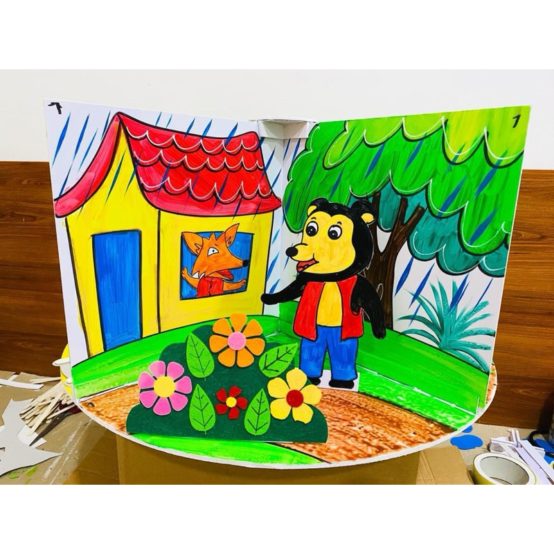 sa bàn truyện thỏ ngoan mầm non