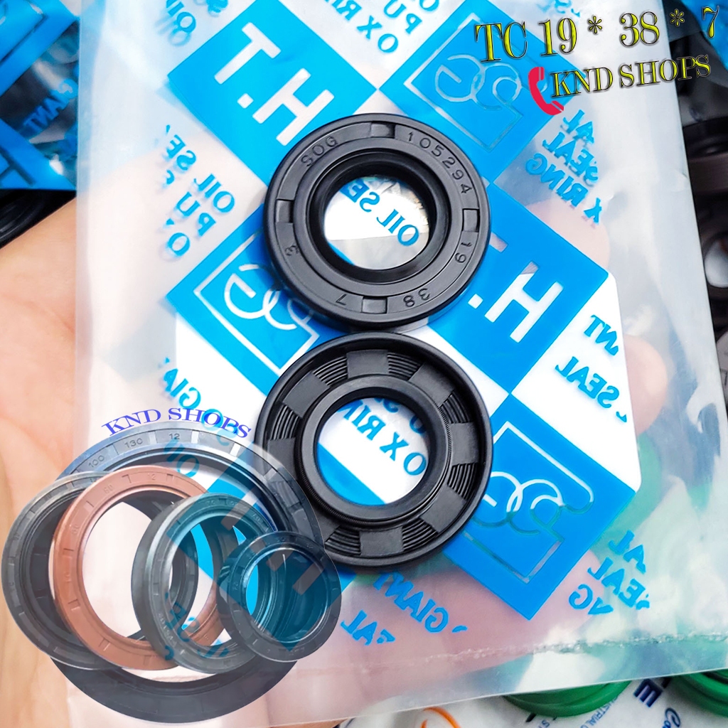 Phớt dầu SOG TC 19*38*7, Phớt lò xo chặn nhớt trục phụ tùng xe máy, Ô tô và máy sản xuất gạch men cô