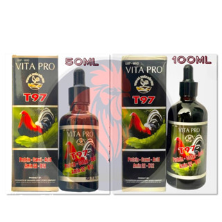 _•T97_VITA PRO_(New) 50-100ml. Tăng nước m.áu, bóng lông, mượt lông. Lên tay nhanh, mau hừng gà, cự mạnh.