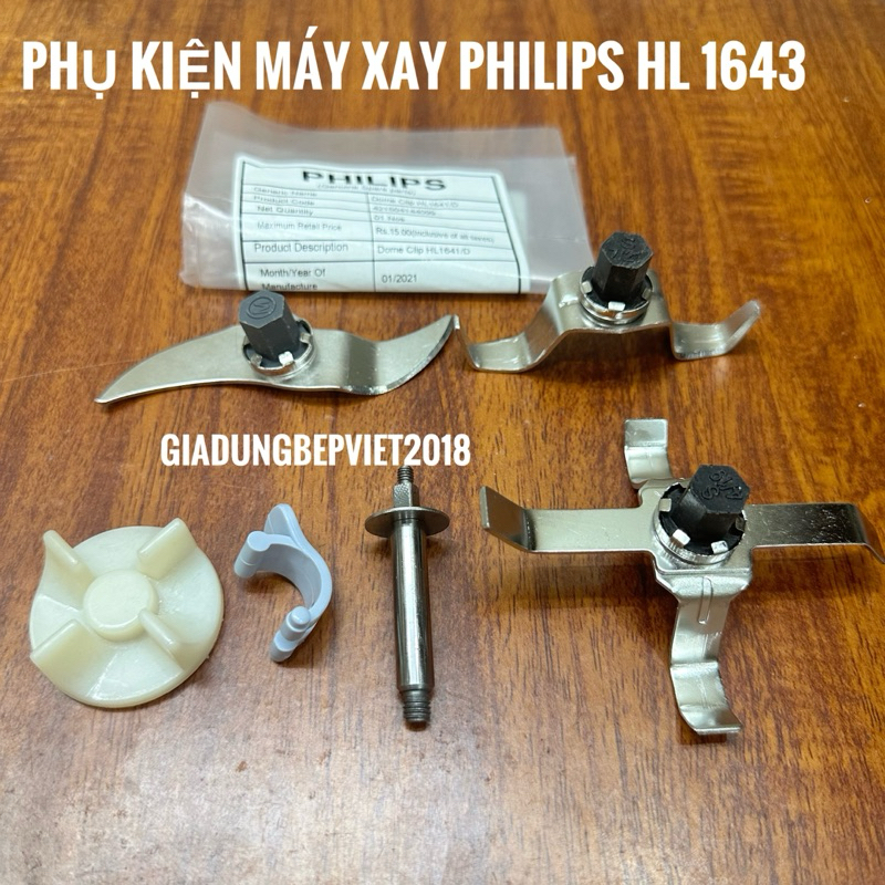 Combo trục xoay + nhông của cối xay Philips HL1643
