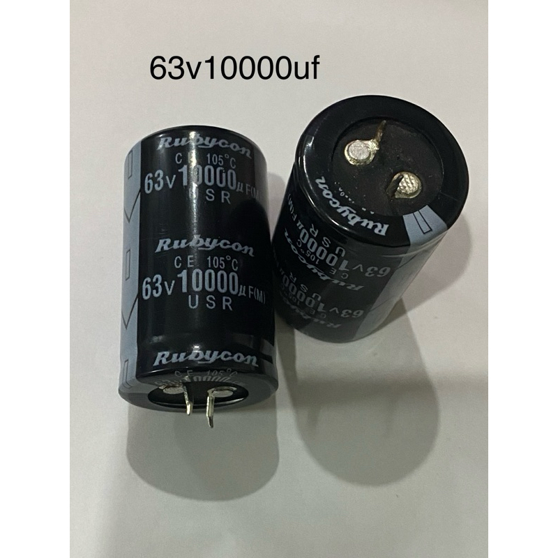 Tụ điện Rubycon 10000UF63V 63V10000UF 63V 10000UF kích thước 30x50mm 105ºC Chính hãng mới 100%