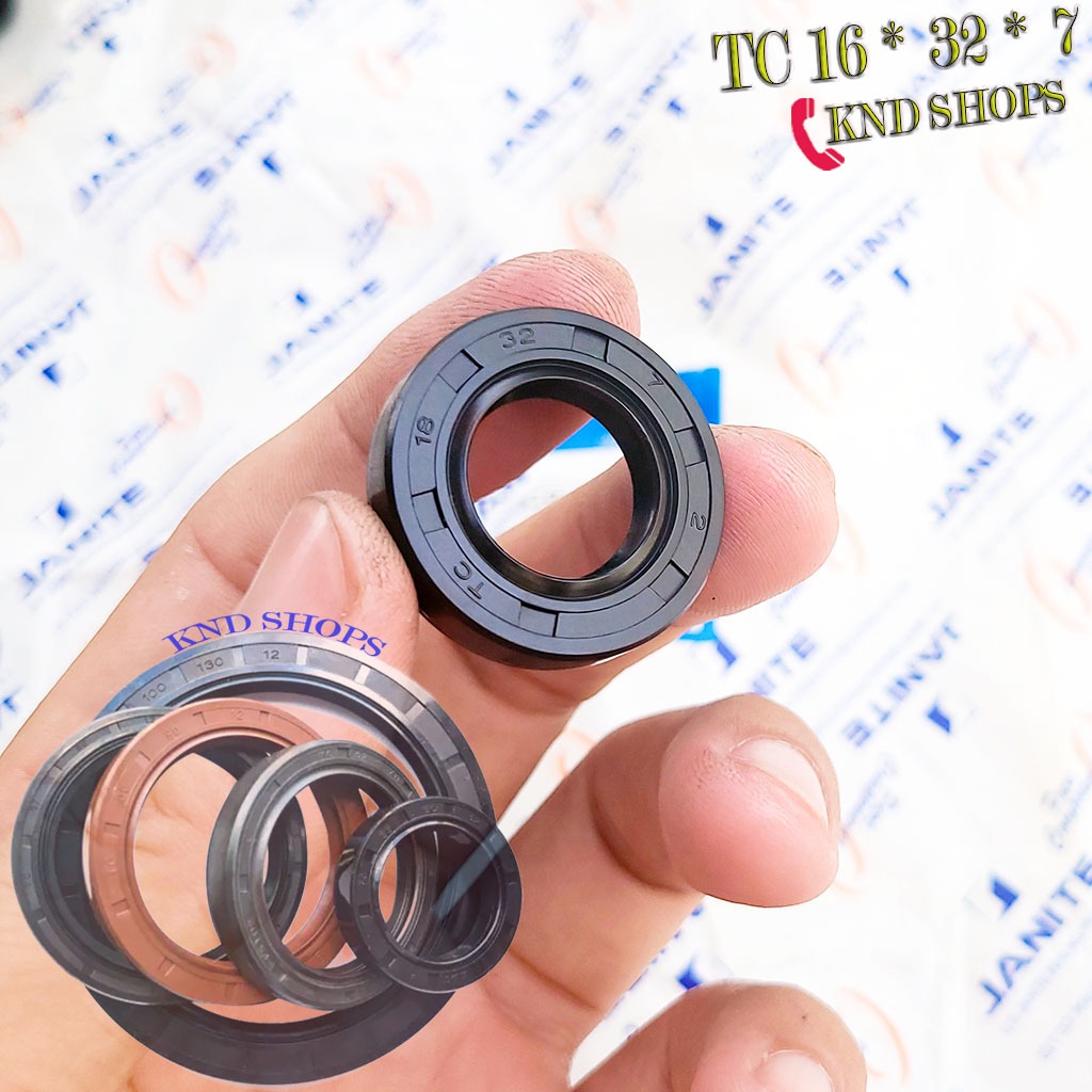 Phốt dầu TC 18*32*7, Phốt chặn nhớt trục chuyên cho phụ tùng xe máy, máy sản xuất công nghiệp | KND 