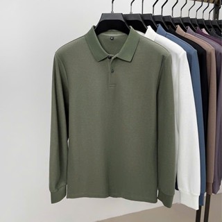 ÁO NAM DÀI TAY THU ĐÔNG 2025_9 MÀU CỰC ĐẸP ÁO THUN NAM TAY DÀI POLO CỔ BẺ 40-0