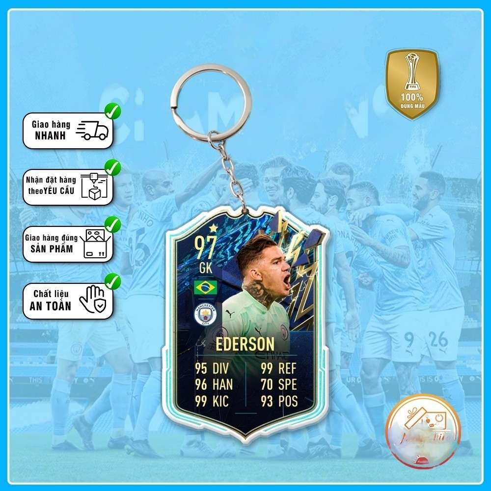 Móc Khóa Ederson, CLB bóng đá Manchester City ☘️MÓC KHÓA  CẦU THỦ☘️