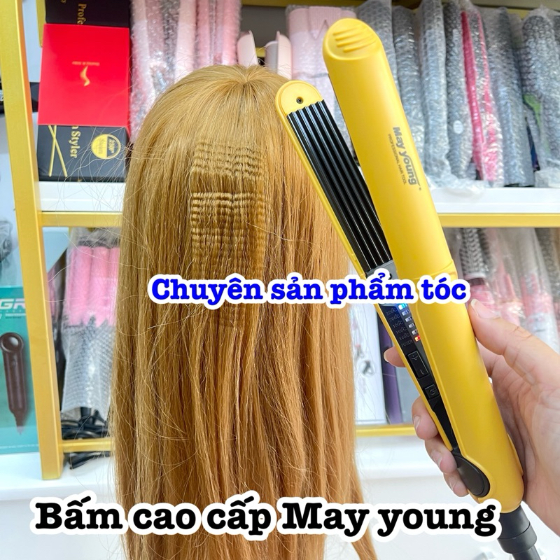 ✅freeship✅ Máy kẹp duỗi tóc - dập xù cao cấp May Young - bản nhỏ 2,5cm