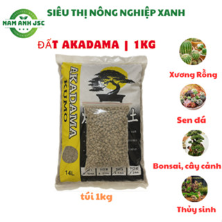 [ 1kg ] Đất nung Akadama, đất trồng bon sai mini, đất trồng sen đá, thủy sinh, cây cảnh