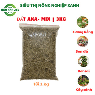 [ túi 3kg ] Aka Mix đất trồng cây cảnh, sen đá, bonsai mini, trộn sẵn tỉ lệ chuẩn