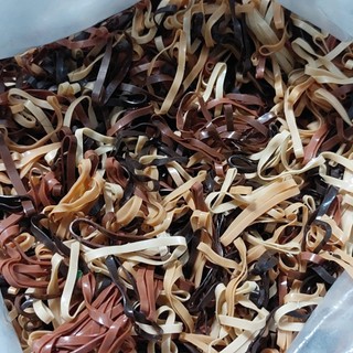 Thun buộc tóc size trung, 500g Chun Màu Cột Tóc Sợi Nhỏ
