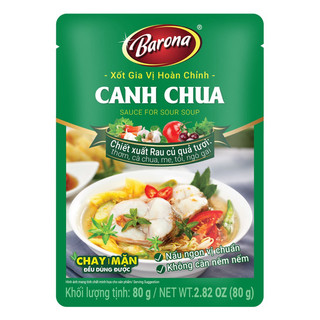 Xốt gia vị hoàn chỉnh canh chua barona 80g/ sốt canh chua