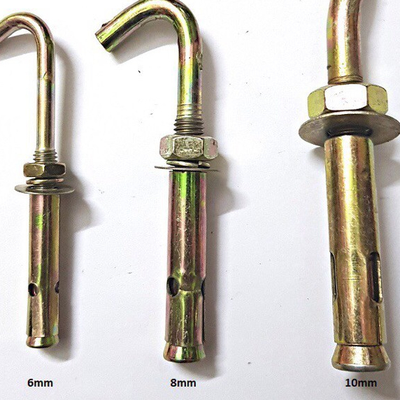 Com bo 100 con nở móc sắt M6 và 2 bịch móc tranh ảnh