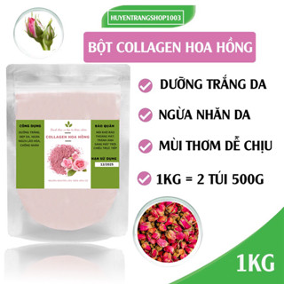 Sỉ 1Kg Bột mặt nạ dẻo collagen Hoa Hồng cao cấp