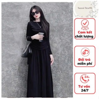  Set Bộ Mặc Nhà Quần Ống Rộng Áo Nhún Dài Tay Ủ Kem Thun Tăm Hàn Co Giãn Thoải Mái - S9 