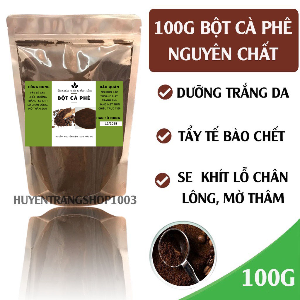 100gr bột cà phê nguyên chất handmade