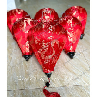 Đèn Lồng vải Gấm Hội An (30cm-40cm) Treo Tết