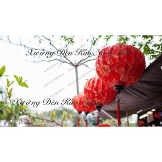 Đèn Lồng vải Gấm Hội An (30cm-40cm) Treo Tết