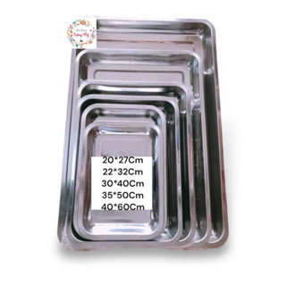 Mâm chữ nhật inox 40-60CM